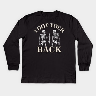 I Got Your Back funny Halloween Kids Long Sleeve T-Shirt